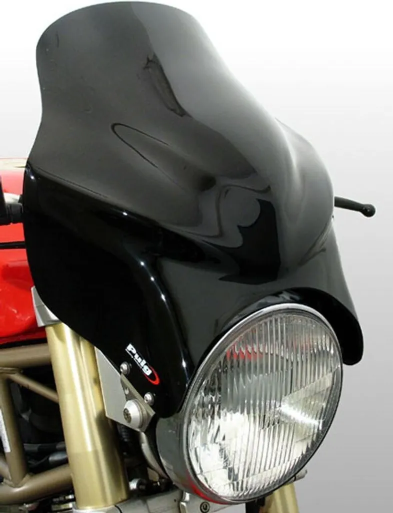 Saute-vent PUIG 1309N noir pour moto Kawasaki ER-5 Twister robuste