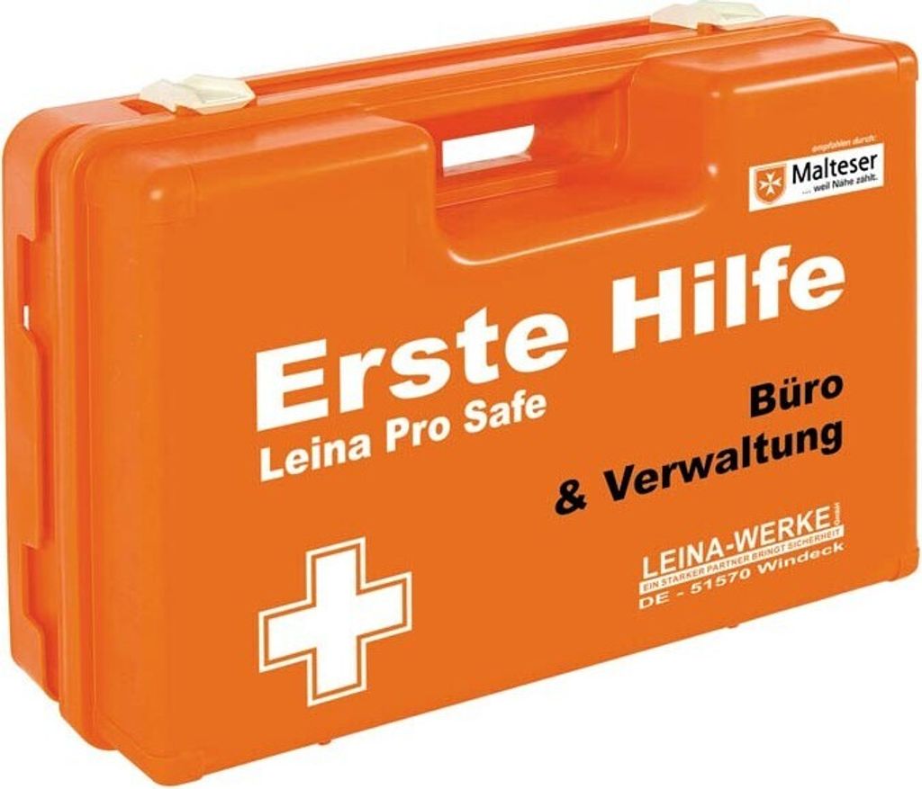 LEINA-WERKE Erste-Hilfe-Koffer Pro Safe Büro & Verwaltung DIN 13157 orange