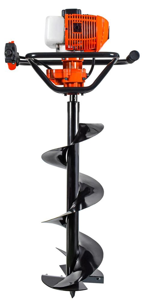 Benzin Bohrmaschine Erdlochbohrer 62cc 3.4HP mit Bohrern geliefert 200mm