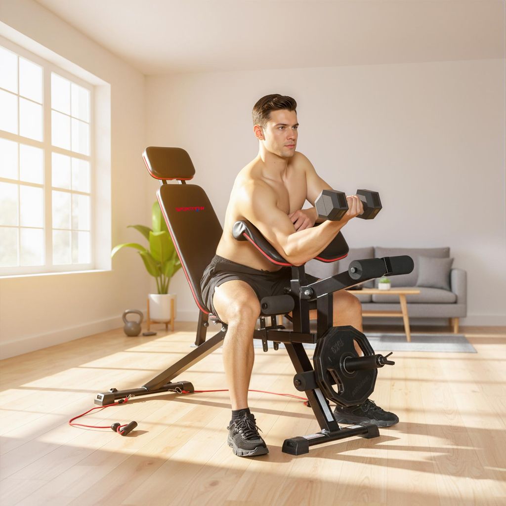 Banc de musculation réglable 3 en 1, banc d'entraînement Image du produit 