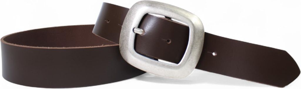 FRONHOFER Damengürtel 4 cm, große Schnalle in altsilbern, echt Leder Gürtel