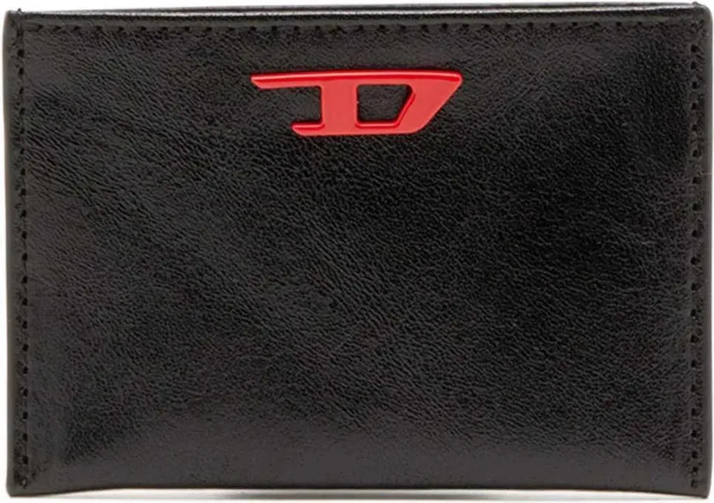 Diesel Rave Portefeuille Homme Noir Fin et Robuste contre l'Usure