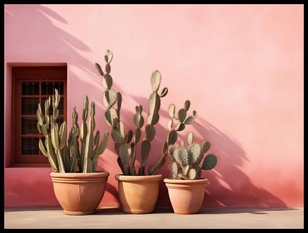 Poster 80x60cm Kakteen im Licht