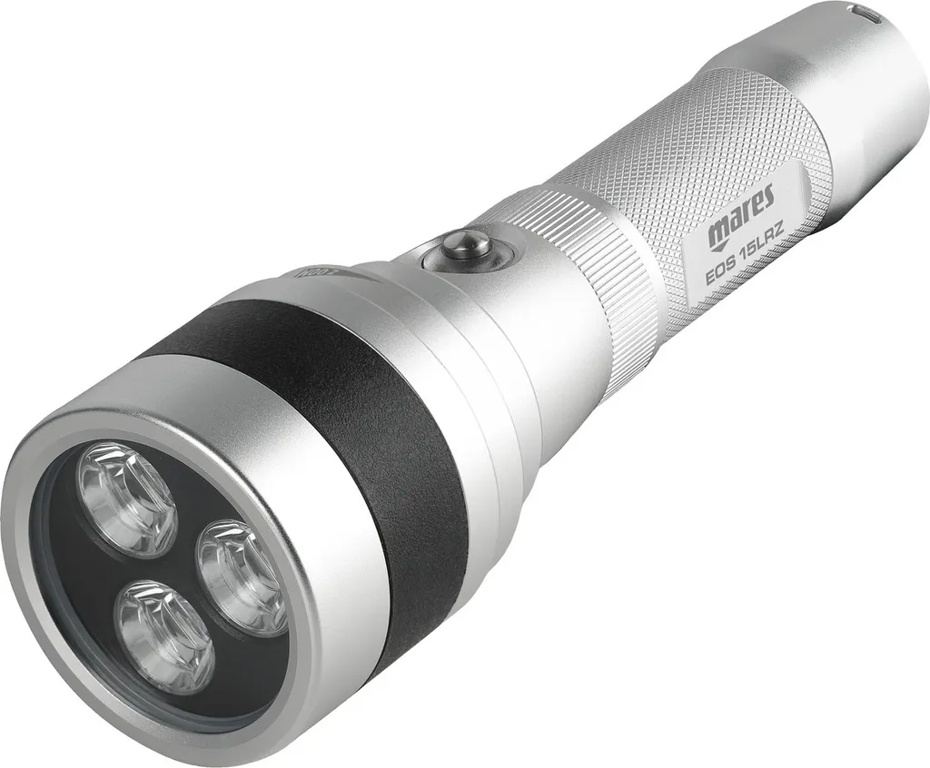 Torche de Plongée Rechargeable Mares Eos 15lrz Argent pour Exploration