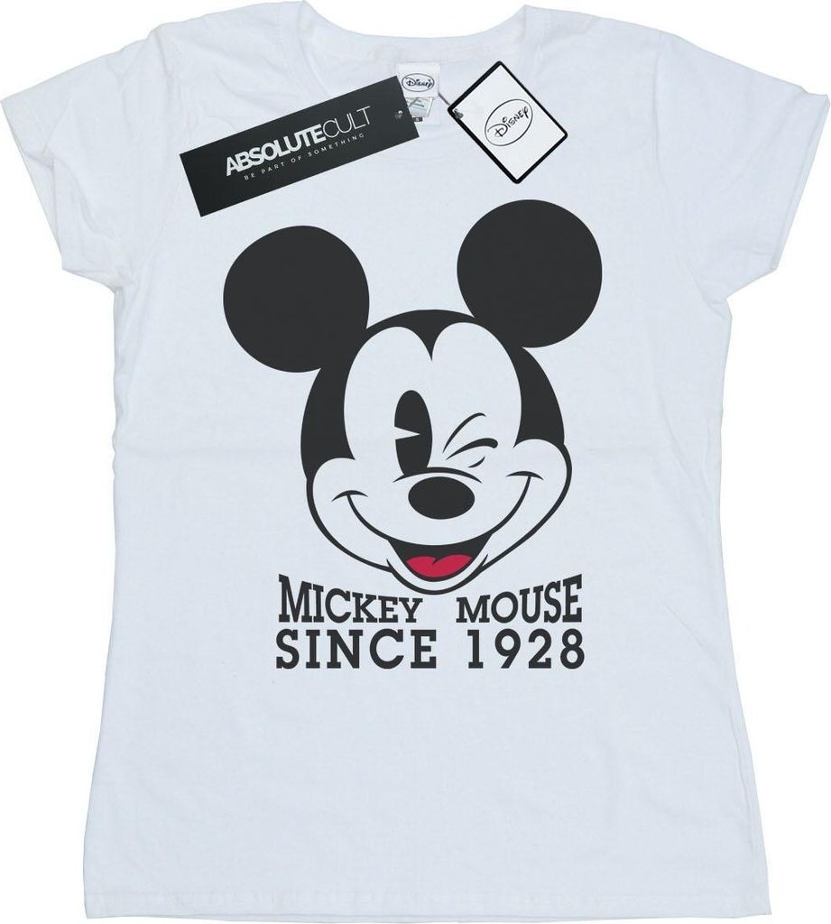 Disney - "Since 1928" T-Shirt für Damen BI30949 (S) (Weiß) Produktbild 