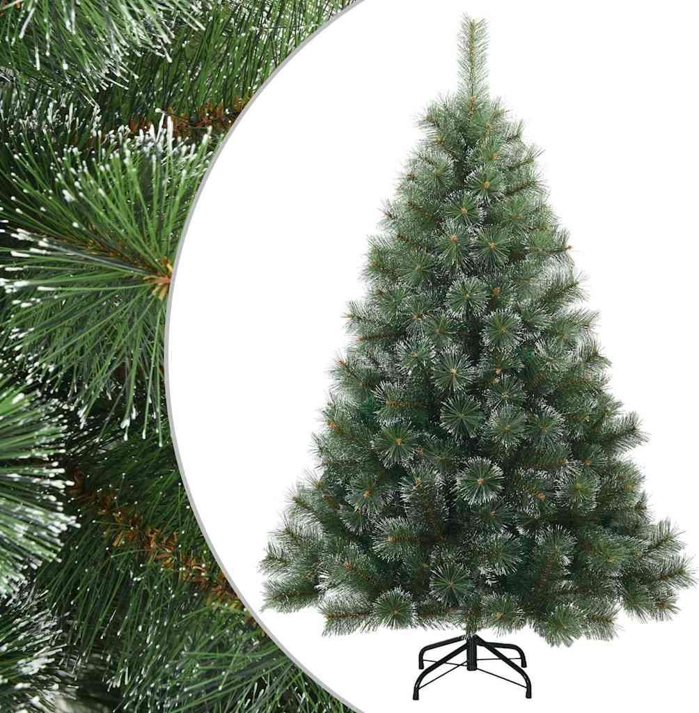 Künstlicher Scharnier-Weihnachtsbaum schneebedeckt Grün 150 cm