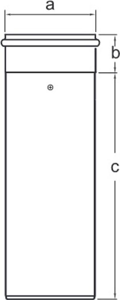 Almeva LIK Abgasführungsrohr DN80/125 L=1M LPRK18