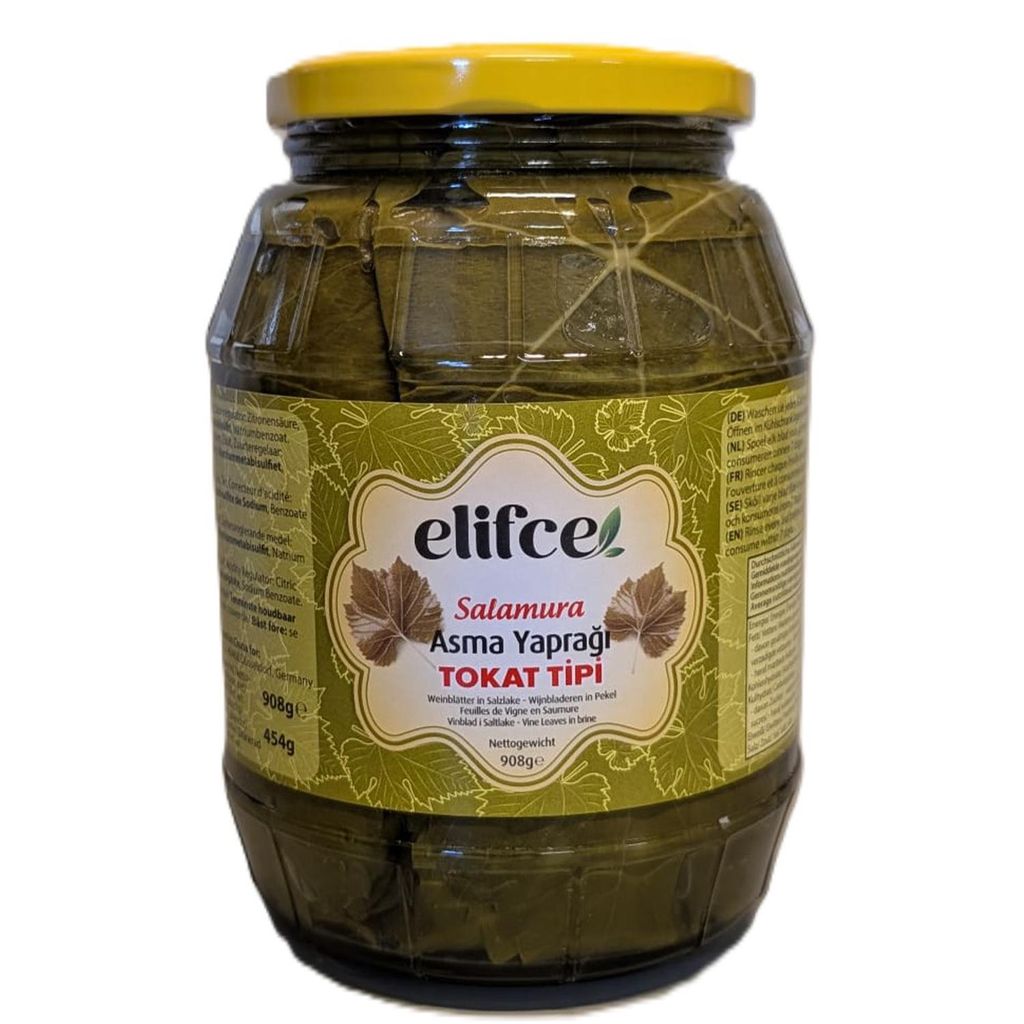 Elifce Tokat-Typ Weinblätter im Glas 908g - Eingelegte Produktbild 