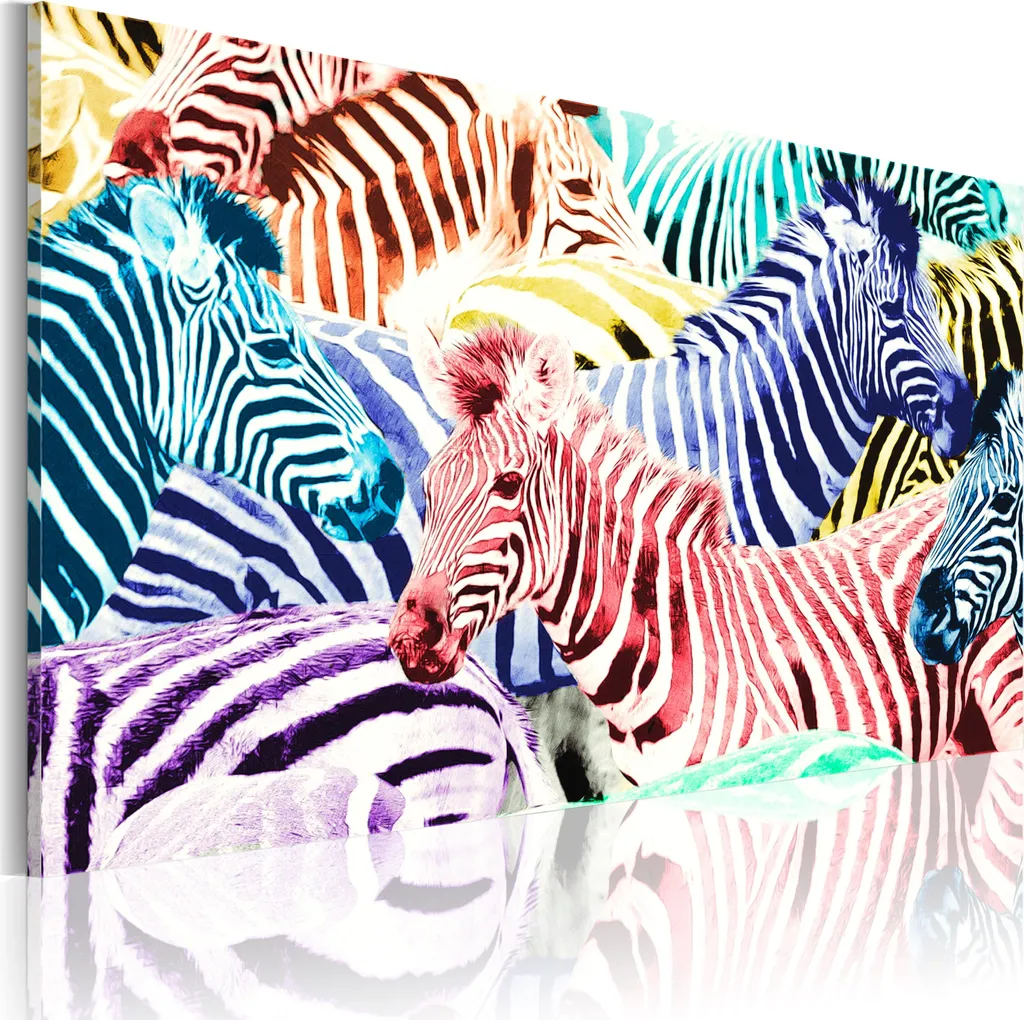 Home Decor Tendenza: Quadro Tela Animali 120x80 Ottimismo