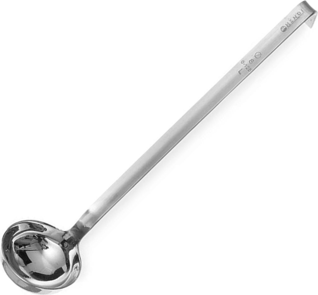 HENDI Schöpfkelle 80x390 mm 0,125 L Edelstahl Profi Line