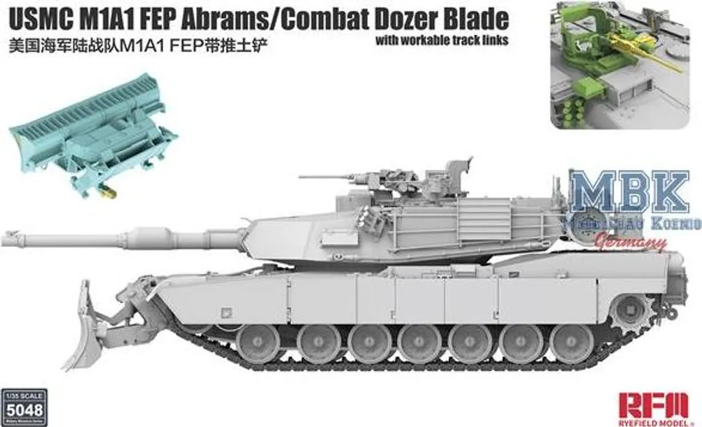 Kit Maquette Char M1A1 FEP Abrams pour Diorama de Combat Urbain 1/35