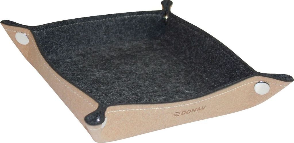 DONAU 2100006-02 Ablageschale Taschenleerer braun