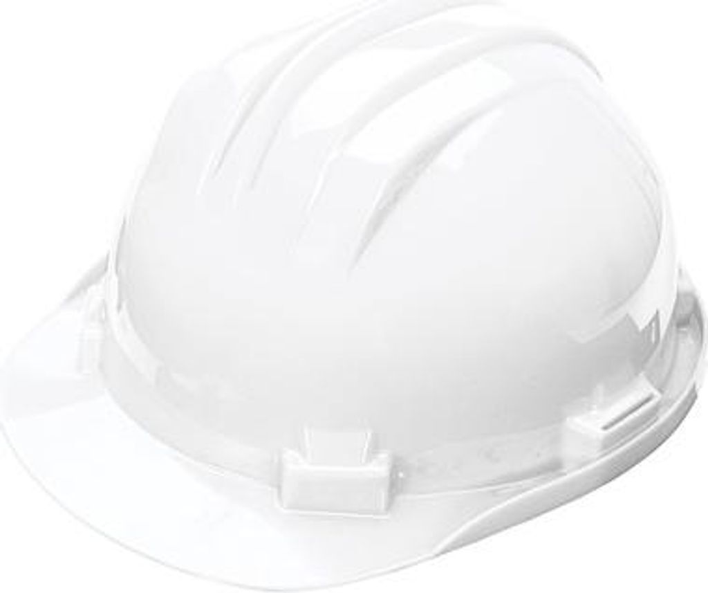 SINGER Bauhelm aus Polyethylen - Weiß - CAS5RSW
