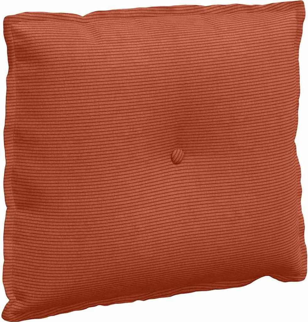 Rückenkissen Rot-Orange 60 x 50 cm Cordstoff