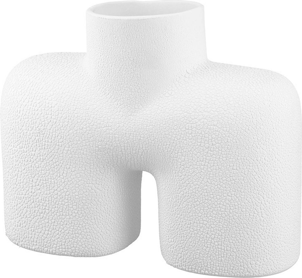 Gilde Keramik breite Vase "Blance" VE 4 28911