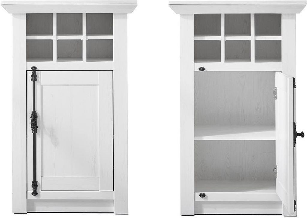 Kommode WINGST-61 im Landhaus Stil Nachbildung Pinie weiß Nb. B/H/T ca. 63x100x45cm