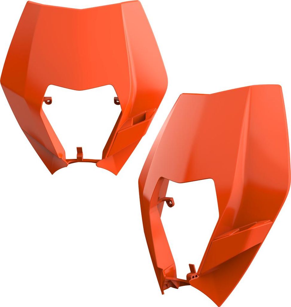 Vordere Leuchtenabdeckung Für Ktm Exc / Exc-F / Xc-W / Xcf-W `08-13 Farbe Orange (Oem Design)