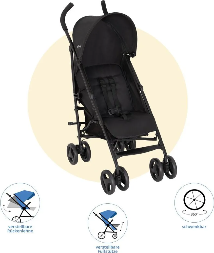 Poussette Graco EZLite légère 6,6 kg - Buggy compacte pour enfant