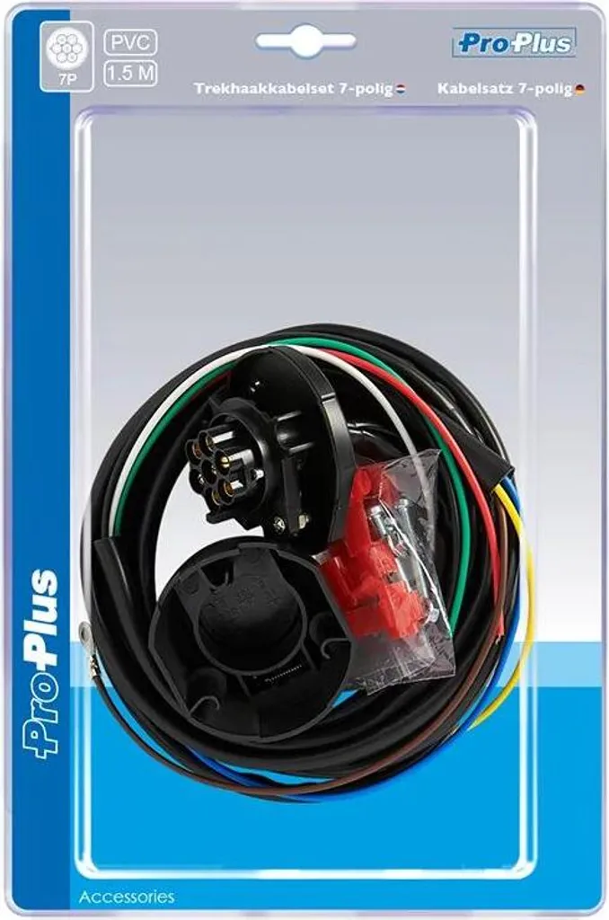 Presa Elettrica Rimorchio 7 Poli con Cavo 1,5m PVC - Viaggia Sicuro