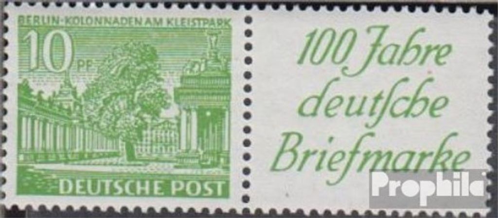 Briefmarken Berlin (West) 1949 Mi W11 postfrisch Berliner Bauten
