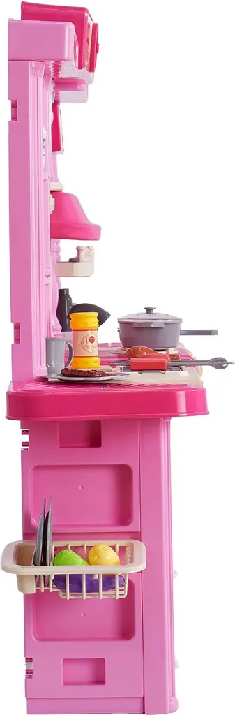 Cuisine enfant avec 74 accessoires dinette rose pour s'amuser - 10