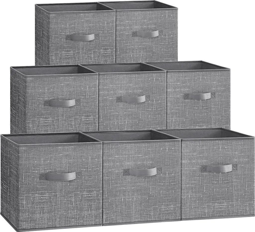 Cubes de rangement 30x30x30 cm lot de 8 boîtes pliables avec poignées