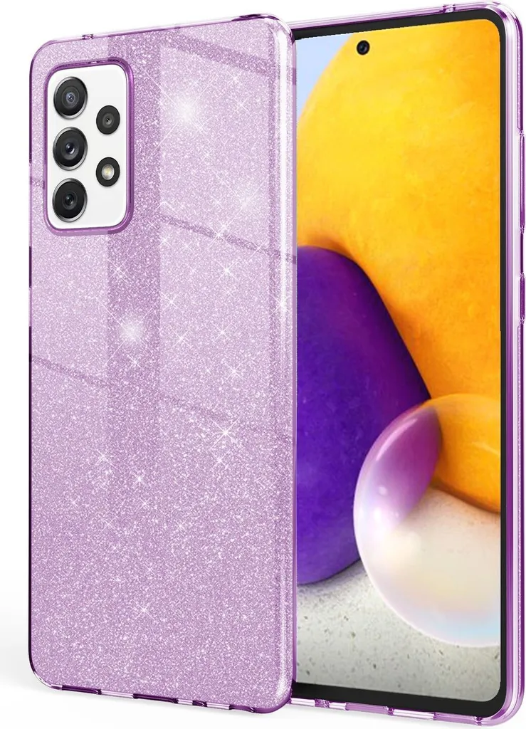 Cover NALIA Glitter Viola Samsung A72 - Mai Più Selfie Noiosi!