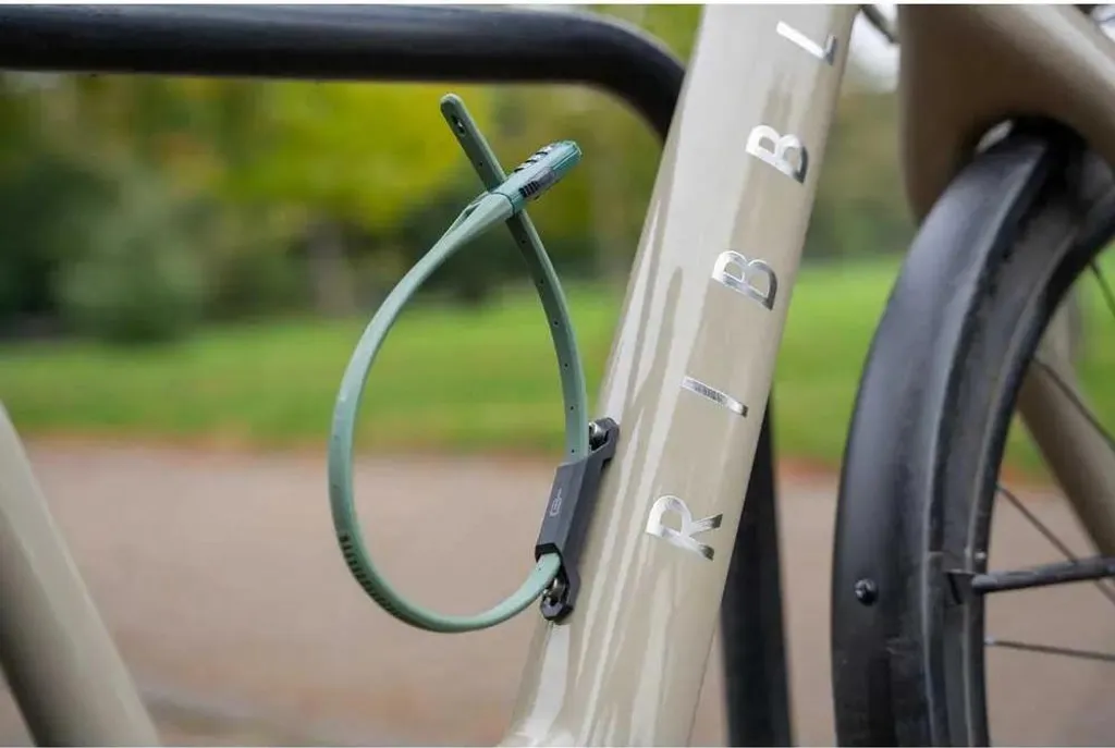 Hiplok Z Lok Antivol Collier Acier à Combinaison 3 Chiffres Vert Fluo