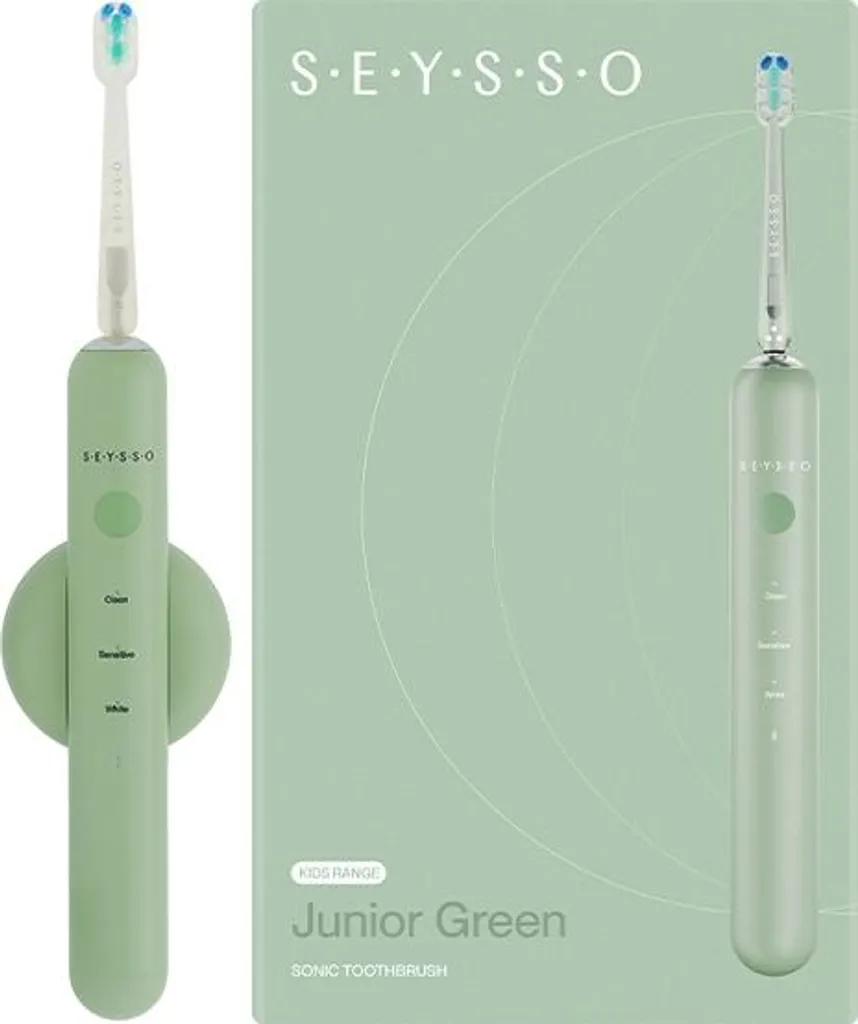 Brosse à dents sonique pour enfants SEYSSO Junior Green, idéale dès 6 ans - 6