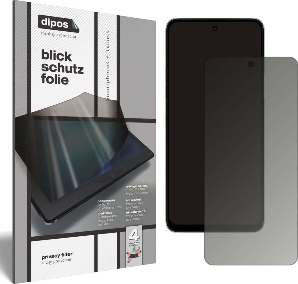 Blickschutzfolie für LG K62 Plus matt Schutzfolie Folie Display Schutz dipos