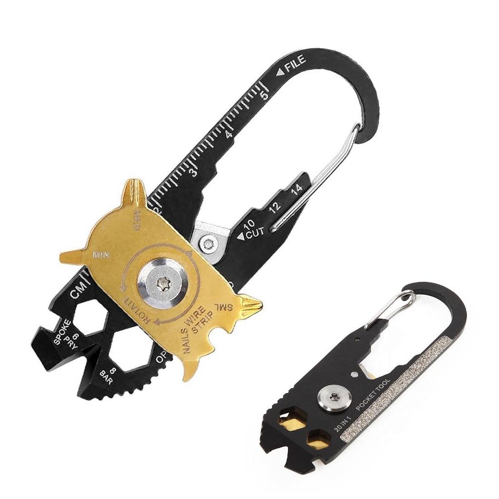 EDC Multitool Schlüsselanhänger 20 in 1 Fahrrad Produktbild 
