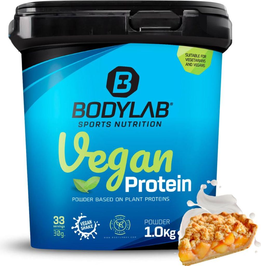 BODYLAB Vegan Protein - 1000g - Apple Crumble