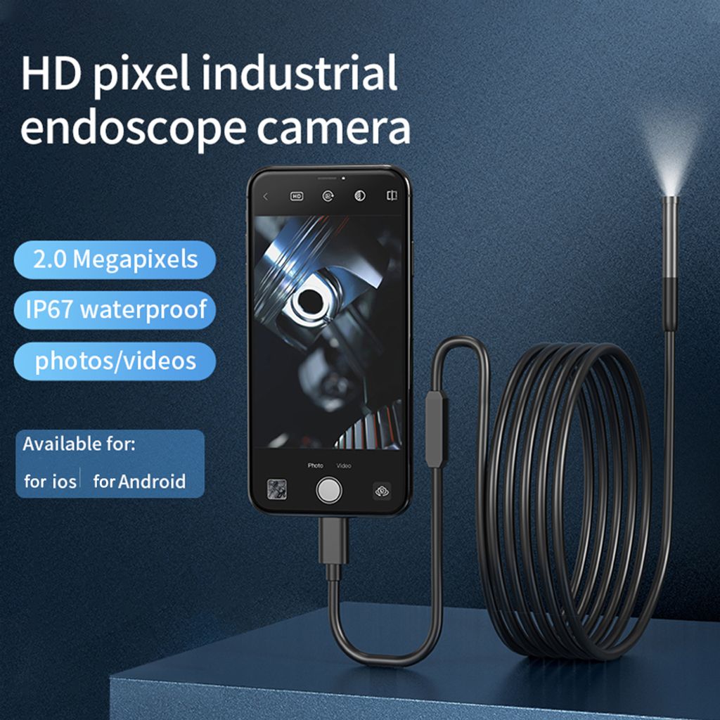 Endoskopická kamera s 6 LED diodami 1M Ø7,9 mm pro mobilní Obrázek produktu 3