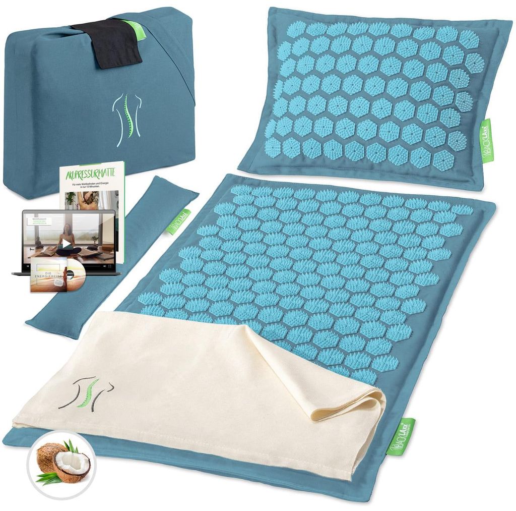 BACKLAxx® Akupressur-Set Akupressurmatte Massagematte & Produktbild 