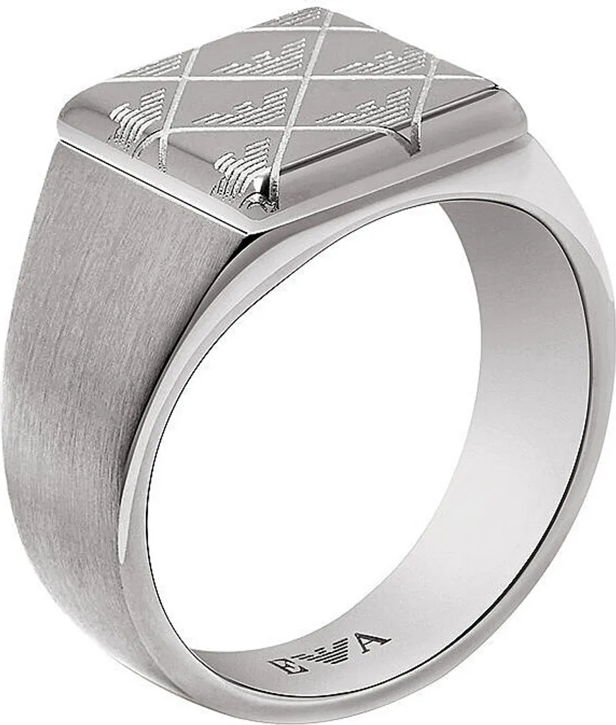 Emporio Armani Anello Uomo Eagle Logo Argento Serie 23 - Nuovi Arrivi