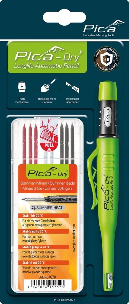 Pica DRY Bundle mit 1x Marker + 1x Minen-Set Nr. 4070