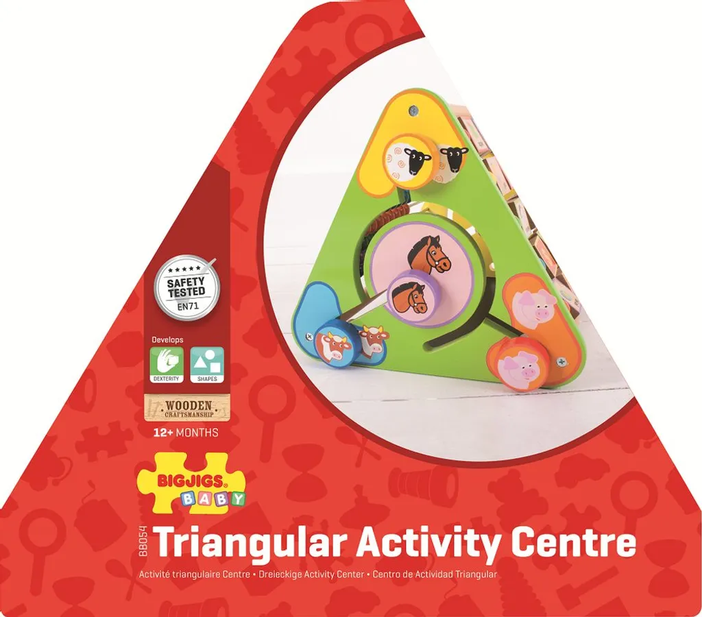 Triangle d'Éveil Alphabet Anglais Bigjigs Baby en Bois Durable - 19