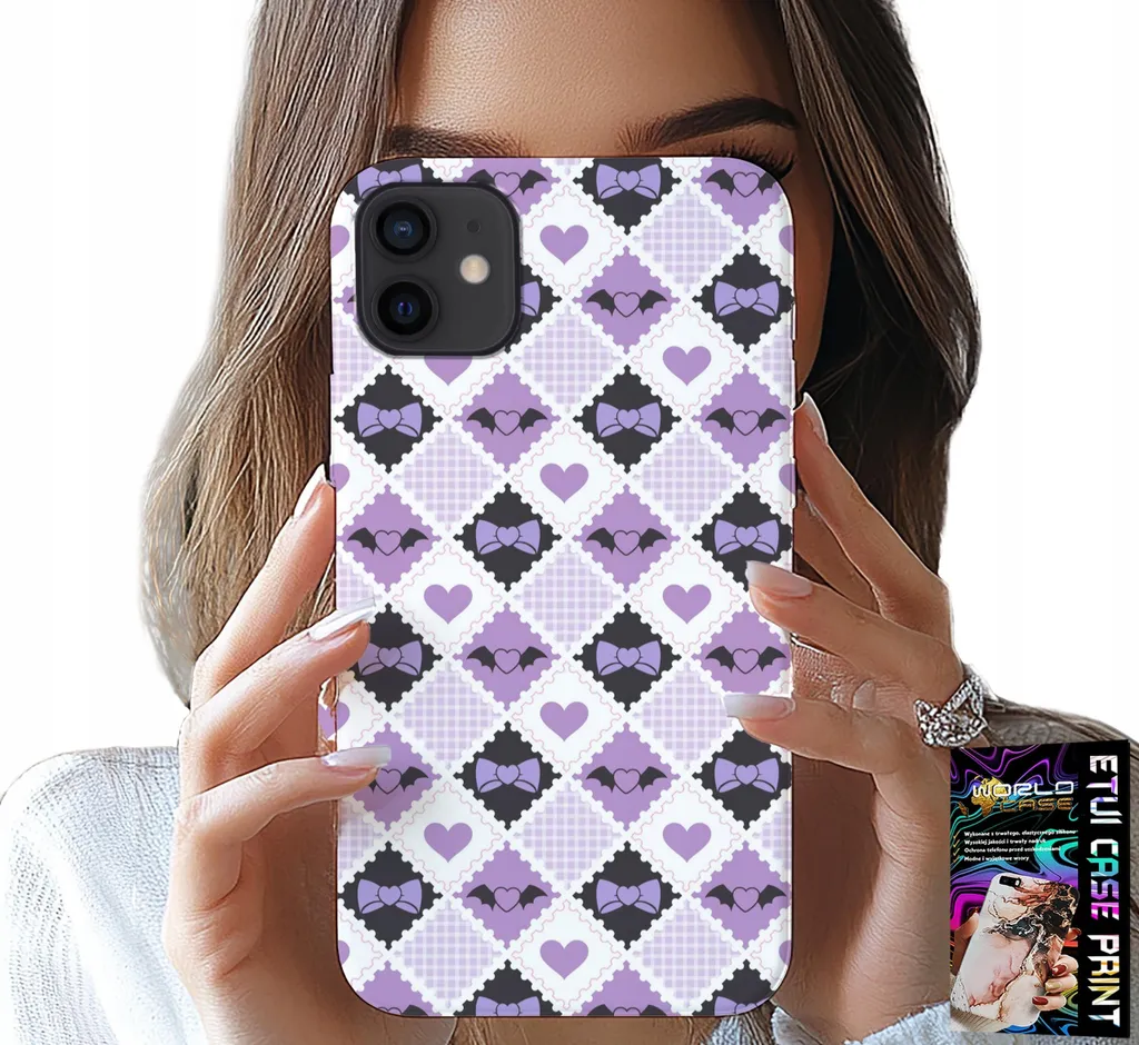 Cover iPhone 13 Mini Cuori Chic + Vetro Protettivo | Trend 2026