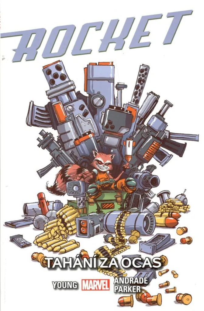 Rocket Tahání za ocas Young Skottie Statue de Collection Marvel Rare