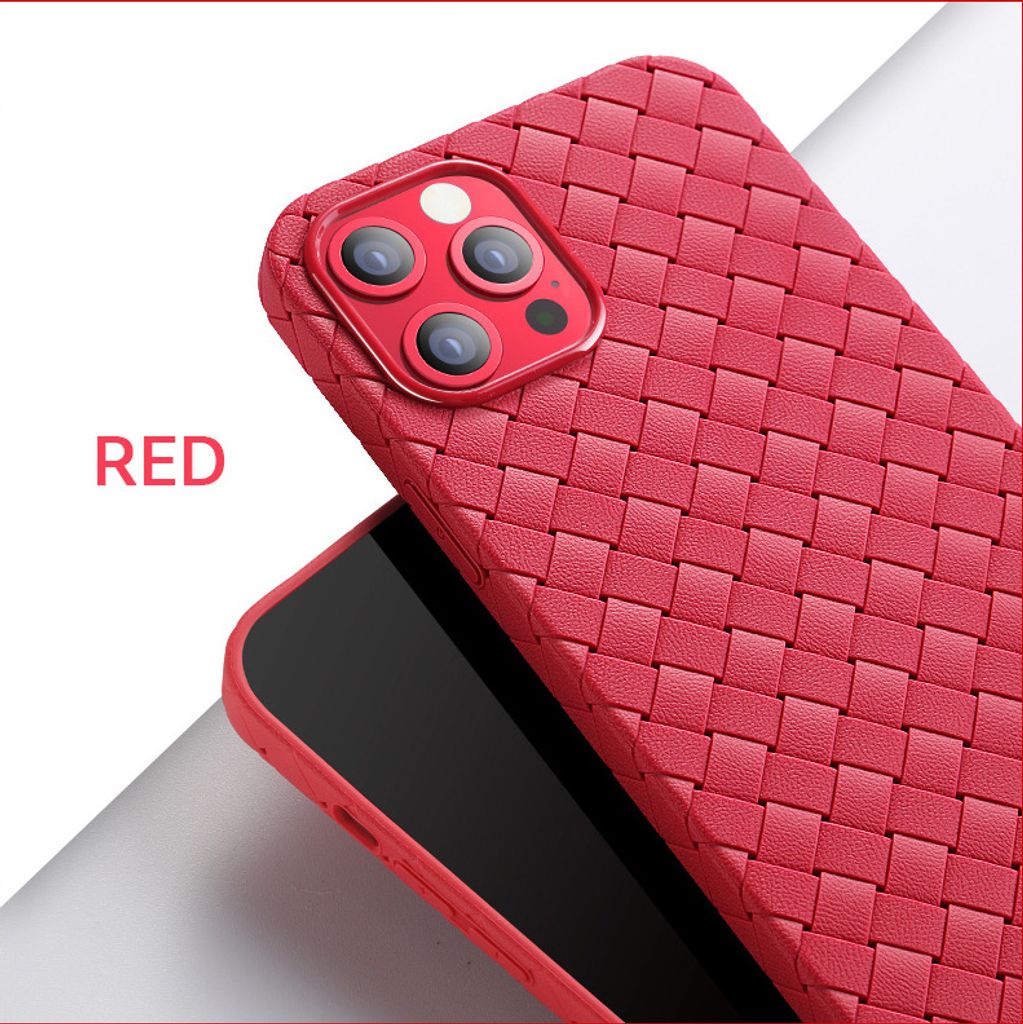 Hülle für Apple iPhone Xr - Geflochten Gamer Case - Rot