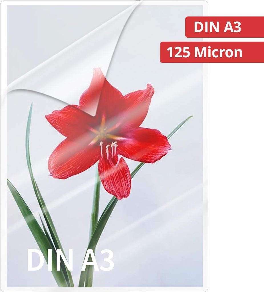 OLYMPIA Laminierfolie, DIN A3, 125 Mikron, 50 Stück Produktbild 