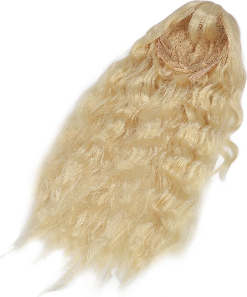 Women Wig Casual Fashion Long Curly Wavy Hair Toupee for Women Girls Daily Party Use(Light Blonde )