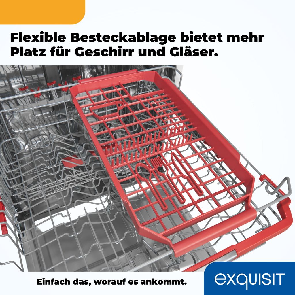 Exquisit Geschirrspüler GSP9614-030B weiss | Spülmaschine Produktbild 8