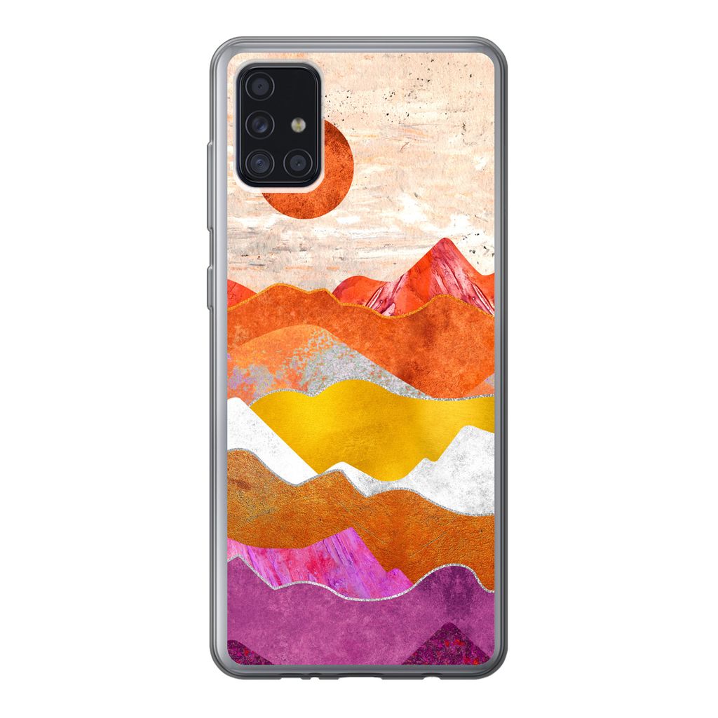 MuchoWow Handyhülle Schutzhülle Hülle für Samsung Galaxy A52 5G Lesbisch - Stolz - Marmor Silikon Softcase Handy Hülle - Umschlag