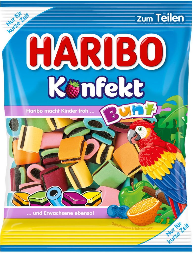 Haribo Lakritz Konfekt Bunt schmackhafte Vielfalt Beutel 175g