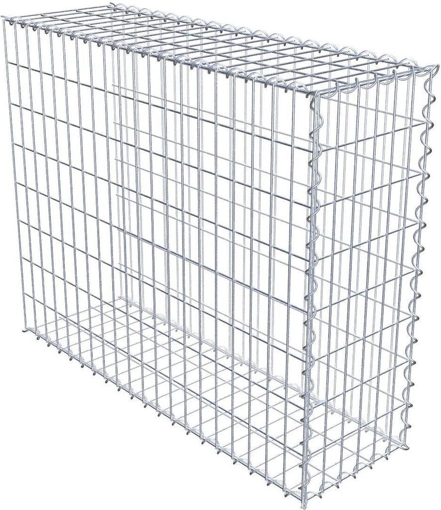 Anbaugabione Typ 2 100 cm x 80 cm x 30 cm (L x H x T), Maschenweite 5 cm x 10 cm, Spirale