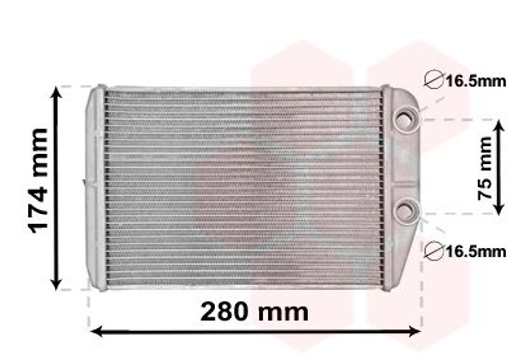VAN WEZEL 17006410 Wärmetauscher Innenraumheizung Kühler für OPEL Movano C Kastenwagen (U9) Movano C Pritsche / Fahrgestell (U9) für FIAT Ducat...