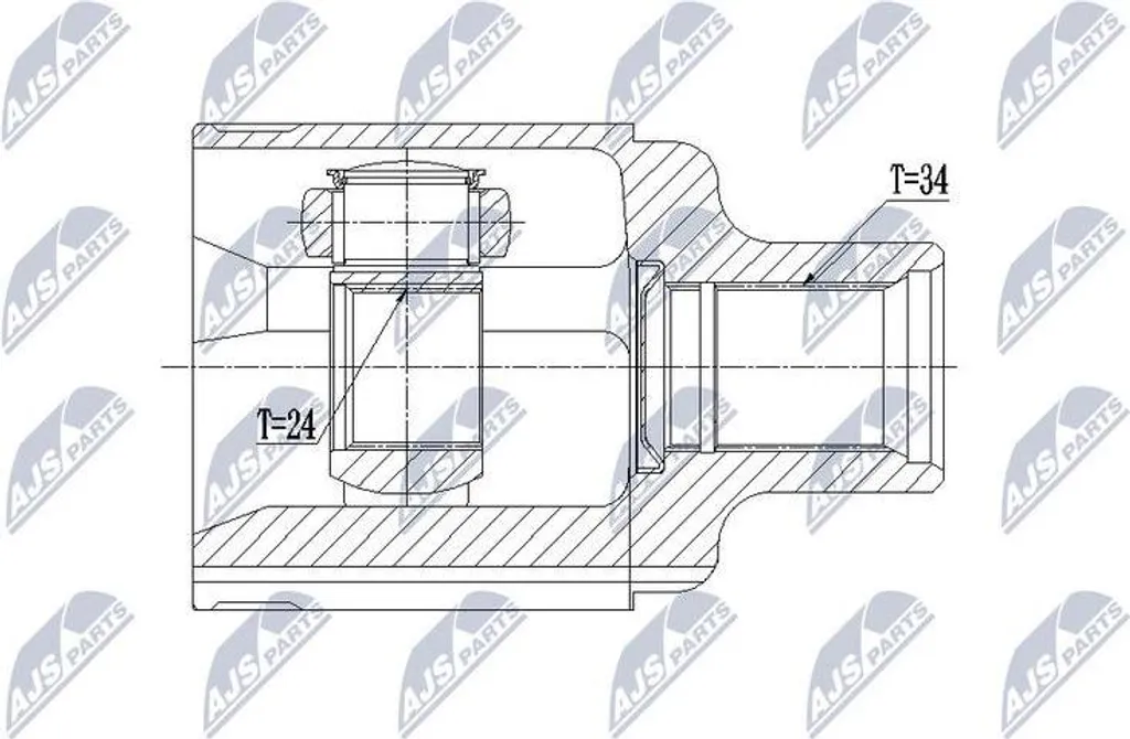 Soufflet et joints d'étanchéité pour arbre de transmission Trax Mokka
