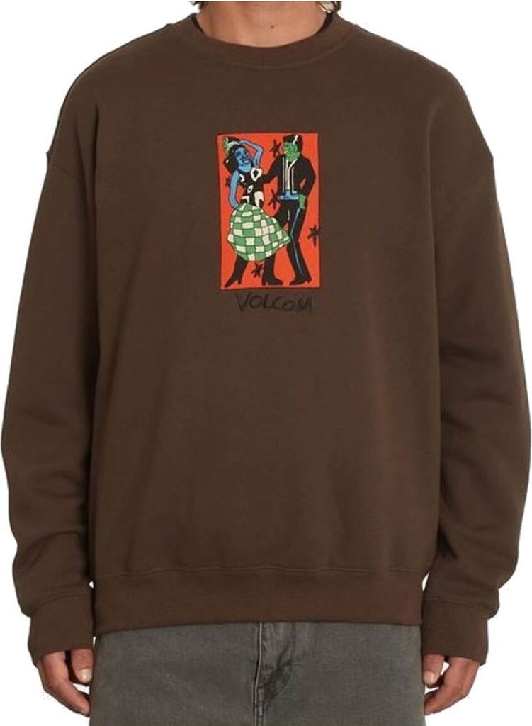Volcom Herren FA BOB Mollema Crew Dark Brown : XS Größe: XS