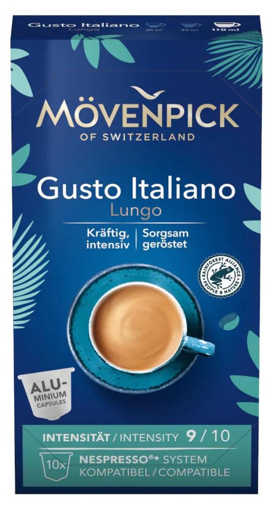 Mövenpick GUSTO ITALIANO LUNGO, 10 capsule di caffè Immagine del prodotto 